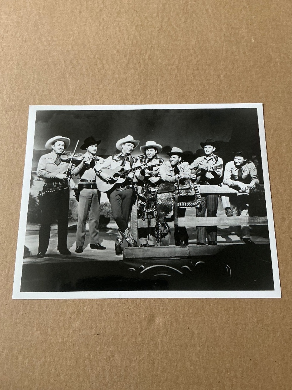 Vintage Glossy Photo Roy Rogers Movie Scene 8x10 Reprint